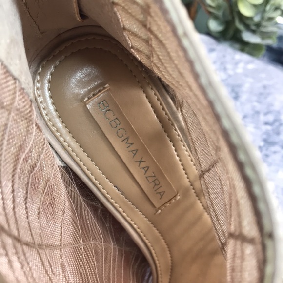 🌟BCBG Max Azria Gamma Dress 7.5M (EUR37.5) Soy Chai 4.5” Heels, 100% Leather🌟 - Picture 10 of 15